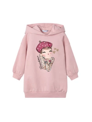 Mayoral Sukienka dzianinowa 4928 Różowy Regular Fit