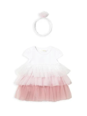 Mayoral Sukienka elegancka 1601 Biały Regular Fit