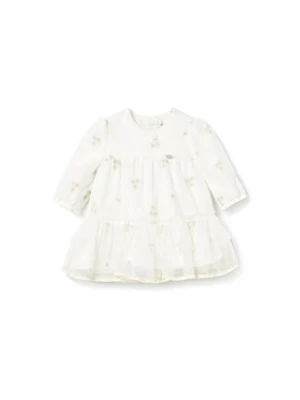 Mayoral Sukienka elegancka 2817 Écru Regular Fit