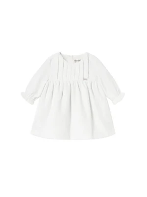 Mayoral Sukienka elegancka 2819 Écru Regular Fit