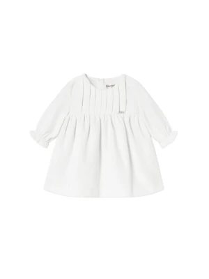 Mayoral Sukienka elegancka 2819 Écru Regular Fit Kremowy