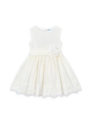 Mayoral Sukienka elegancka 3914 Biały Regular Fit