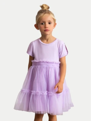 Mayoral Sukienka elegancka 3915 Fioletowy Regular Fit
