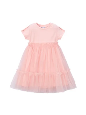 Mayoral Sukienka elegancka 3915 Różowy Regular Fit