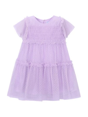 Mayoral Sukienka elegancka 3917 Fioletowy Regular Fit