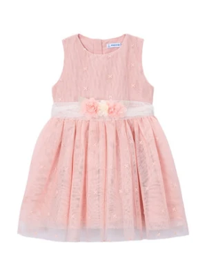 Mayoral Sukienka elegancka 3919 Różowy Regular Fit