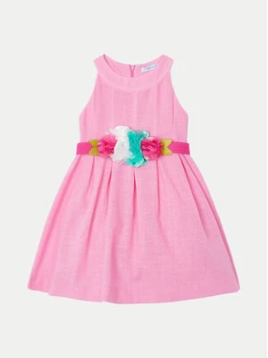 Mayoral Sukienka elegancka 3959 Różowy Regular Fit