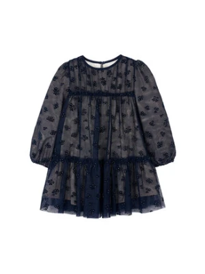 Mayoral Sukienka elegancka 4919 Granatowy Regular Fit