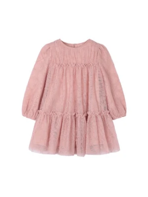 Mayoral Sukienka elegancka 4919 Różowy Regular Fit