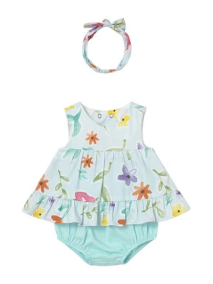 Mayoral Sukienka letnia 1290 Zielony Regular Fit