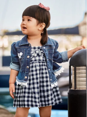 Mayoral Sukienka letnia 1963 Granatowy Regular Fit