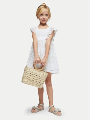 Mayoral Sukienka letnia 3924 Écru Regular Fit