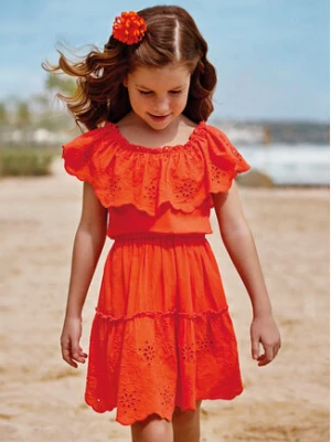 Mayoral Sukienka letnia 3929 Pomarańczowy