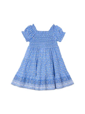 Mayoral Sukienka letnia 3932 Niebieski Regular Fit