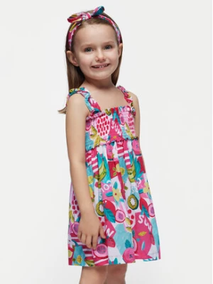 Mayoral Sukienka letnia 3947 Kolorowy Regular Fit