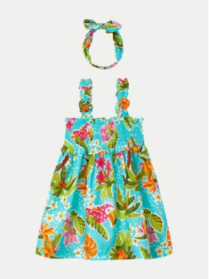 Mayoral Sukienka letnia 3947 Niebieski Regular Fit