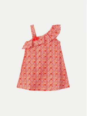 Mayoral Sukienka letnia 3951 Czerwony Regular Fit