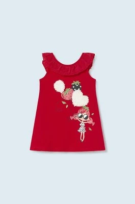 Mayoral sukienka niemowlęca kolor czerwony mini prosta