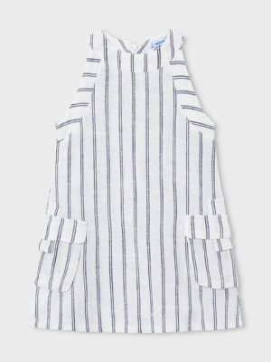 Mayoral sukienka z domieszką lnu dziecięca