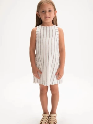 Mayoral sukienka z domieszką lnu dziecięca