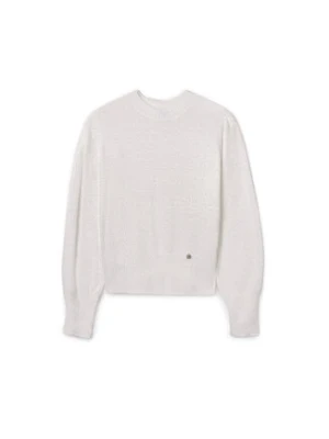 Mayoral Sweter 7308 Biały Relaxed Fit