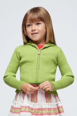 Mayoral sweter dziecięcy kolor zielony gładka