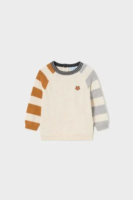 Mayoral sweter niemowlęcy kolor beżowy lekki