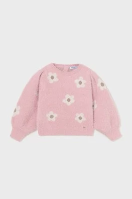 Mayoral sweter niemowlęcy kolor różowy