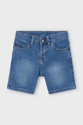 Mayoral szorty jeansowe dziecięce kolor niebieski