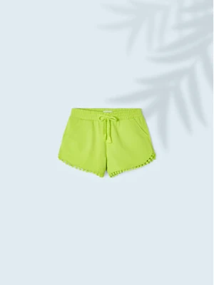 Mayoral Szorty materiałowe 607 Zielony Regular Fit