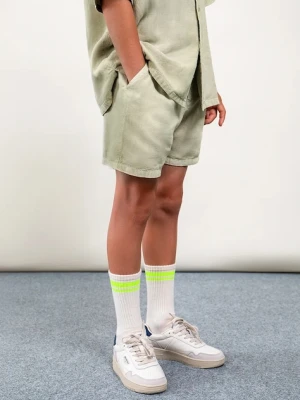 Mayoral szorty z dodatkiem lnu dziecięce Boston by Mayoral