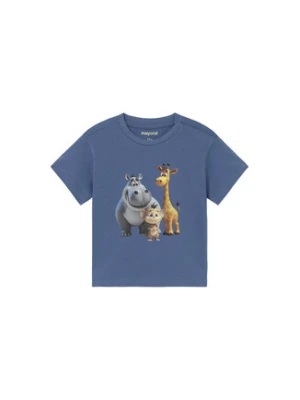 Mayoral T-Shirt 1008 Niebieski Regular Fit