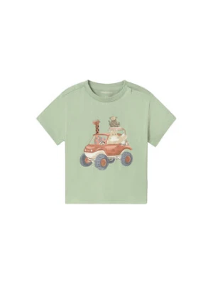 Mayoral T-Shirt 1010 Zielony Regular Fit