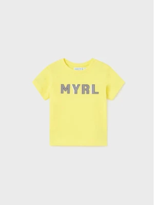 Mayoral T-Shirt 106 Żółty Regular Fit