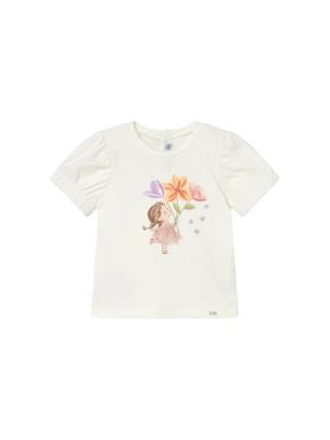 Mayoral T-Shirt 1078 Écru Regular Fit Kremowy