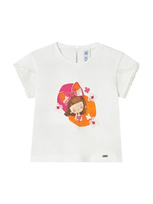 Mayoral T-Shirt 1079 Biały Regular Fit
