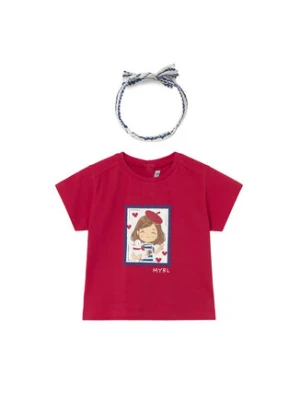 Mayoral T-Shirt 1081 Czerwony Regular Fit