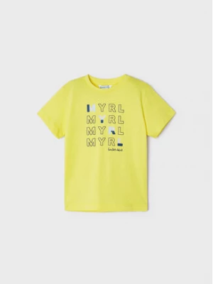 Mayoral T-Shirt 170 Żółty Regular Fit