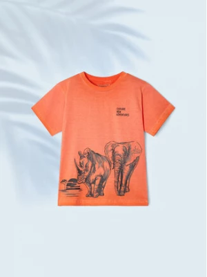 Mayoral T-Shirt 3011 Pomarańczowy Regular Fit