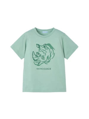 Mayoral T-Shirt 3042 Zielony Regular Fit