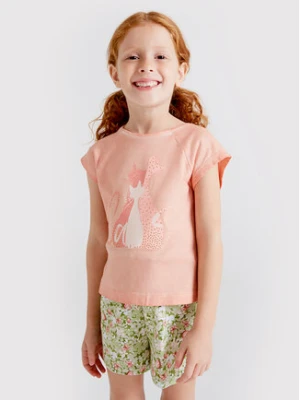 Mayoral T-Shirt 3043 Różowy Regular Fit