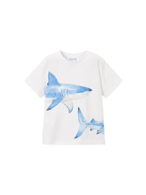Mayoral T-Shirt 3080 Biały Regular Fit