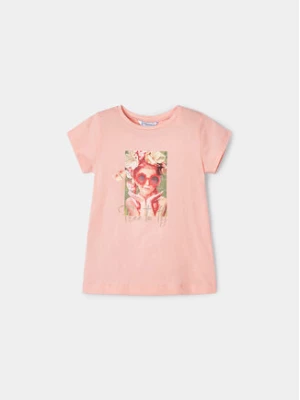 Mayoral T-Shirt 3090 Różowy Regular Fit