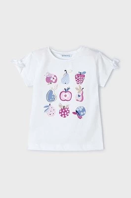 Mayoral t-shirt bawełniany dziecięcy kolor fioletowy