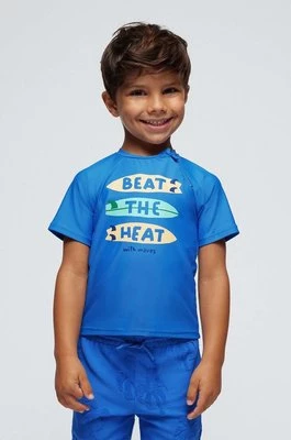 Mayoral t-shirt kąpielowy dziecięcy kolor niebieski