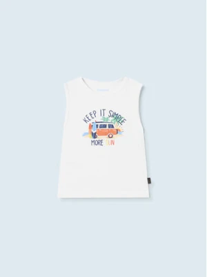 Mayoral Top 1033 Biały Regular Fit