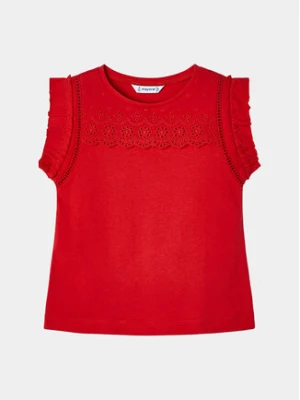 Mayoral Top 3094 Czerwony Regular Fit