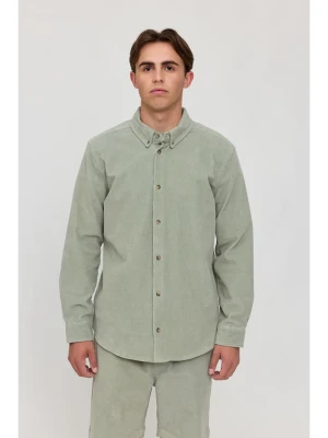 MAZINE Koszula sztruksowa w kolorze jasnozielonym rozmiar: S