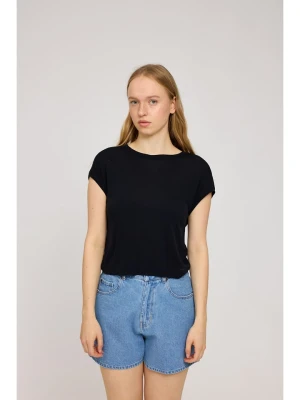 MAZINE Koszulka "Cropped" w kolorze czarnym rozmiar: L