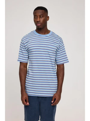 MAZINE Koszulka "Fine Striped" w kolorze niebieskim rozmiar: S